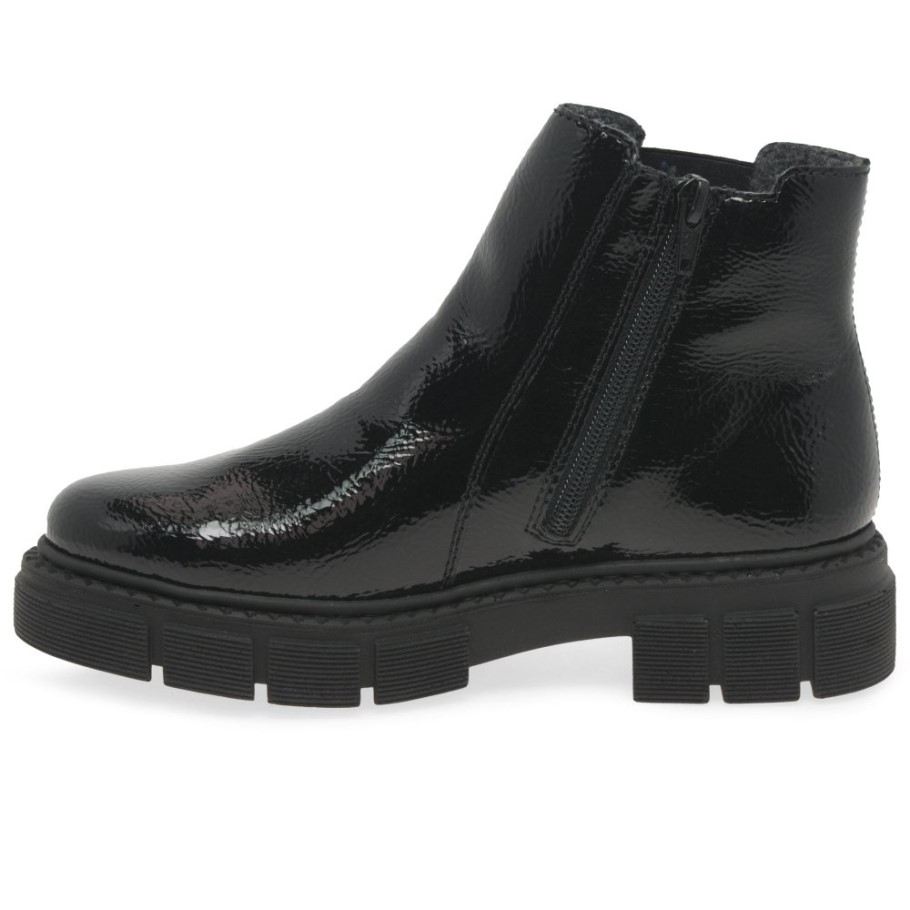 Rieker Nula Womens Chelsea Black Boots