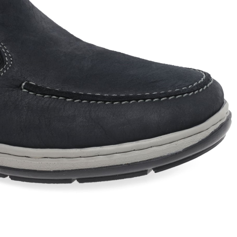 Rieker Patros Mens Casual Slip On Shoes Nubuck