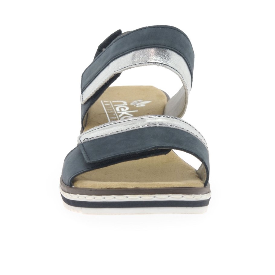 Rieker Saints Womens Wedge Heel Sandals Pacific