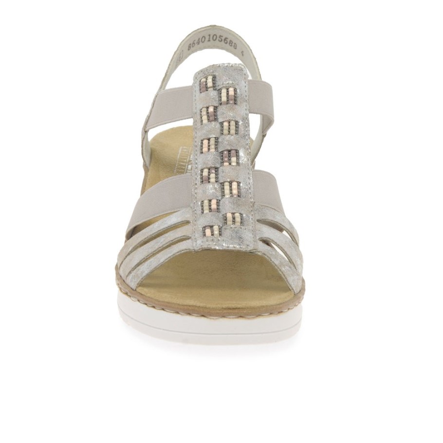 Rieker Sorella Womens Wedge Heel Sandals Rose