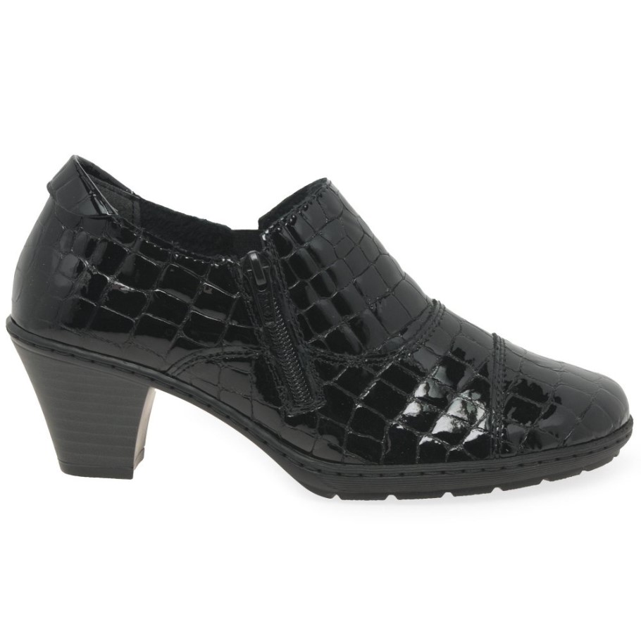 Rieker Tease Womens High Cut Court Shoes Black