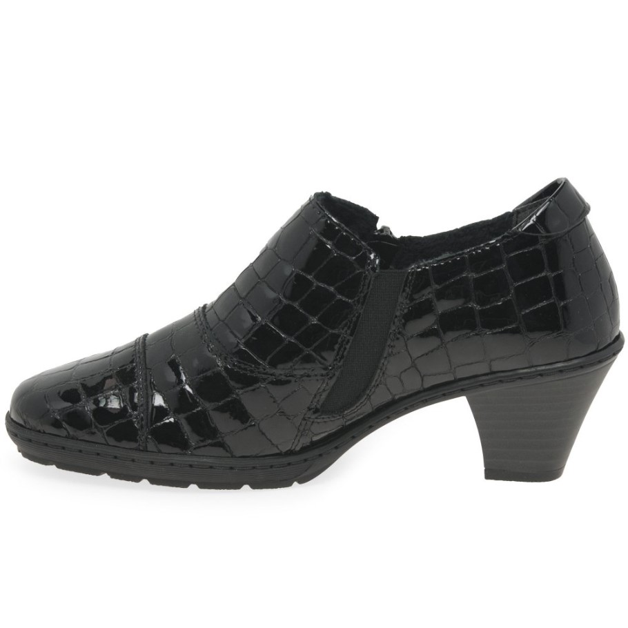 Rieker Tease Womens High Cut Court Shoes Black