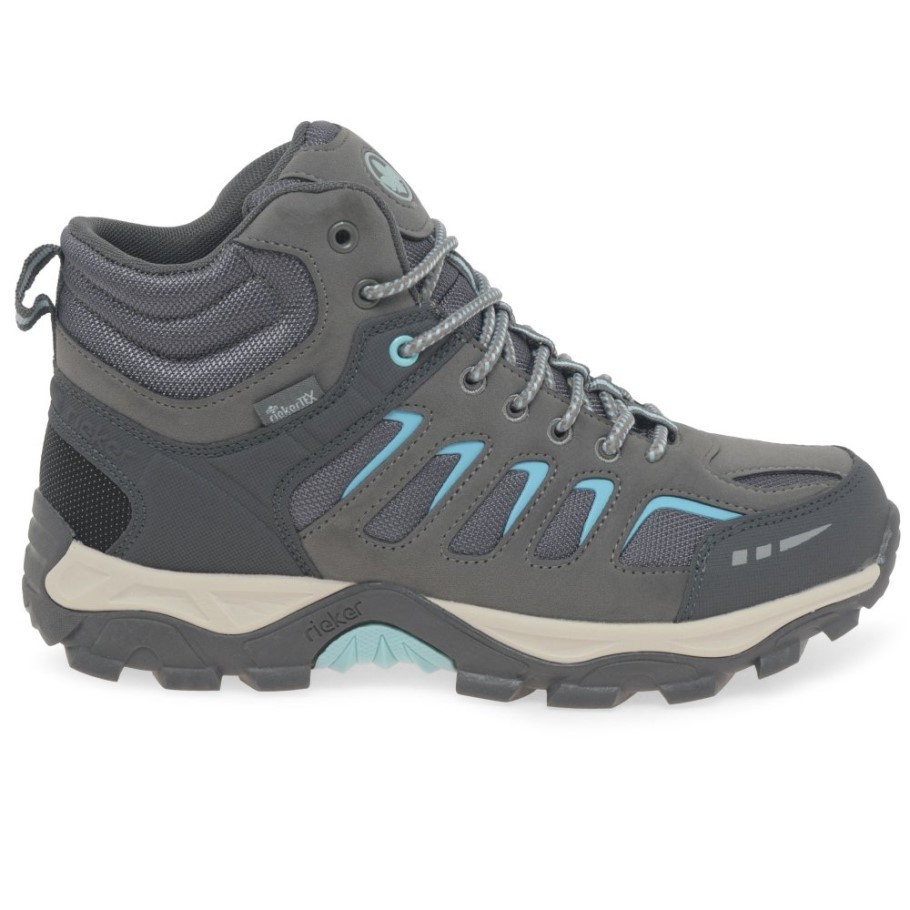 Rieker Tiger Womens Walking Boots Grey