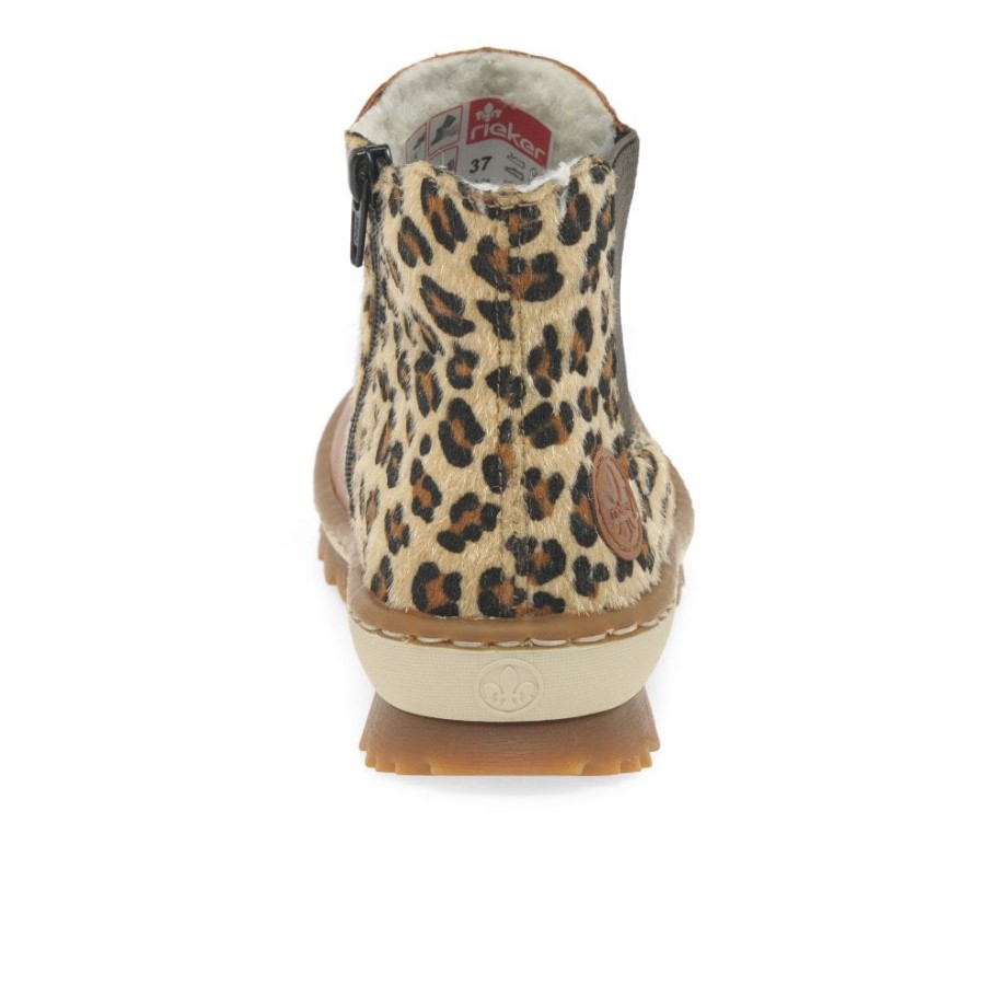 Rieker Weave Womens Chelsea Boots Cayenne