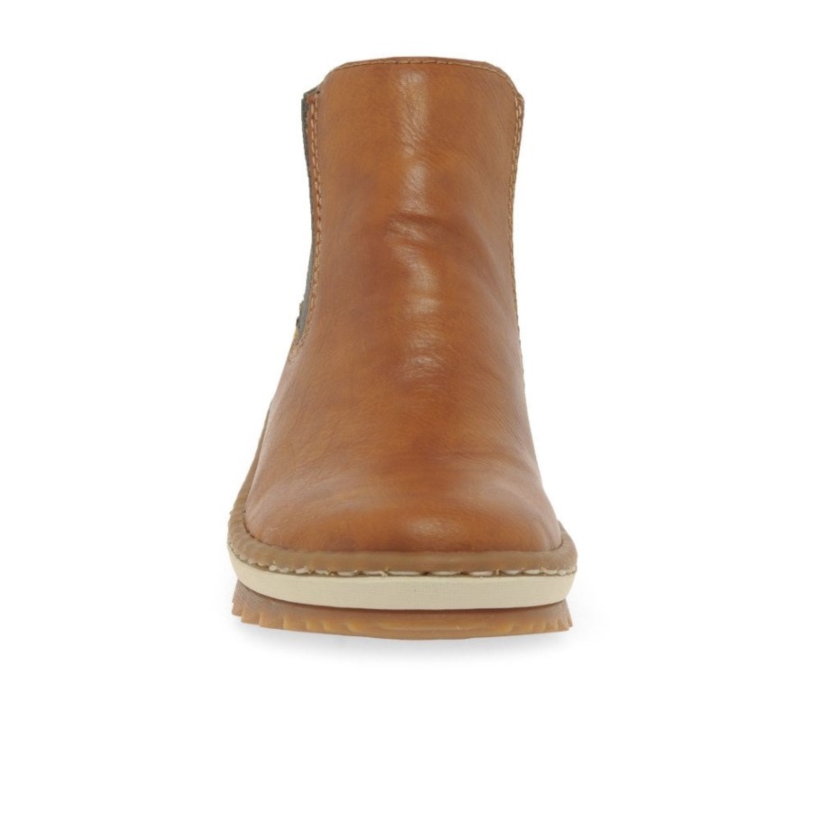 Rieker Weave Womens Chelsea Boots Cayenne