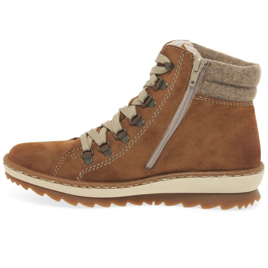 Tan Rieker Woodland Womens Walking Boots