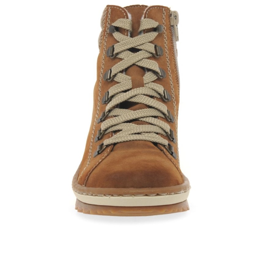 Tan Rieker Woodland Womens Walking Boots