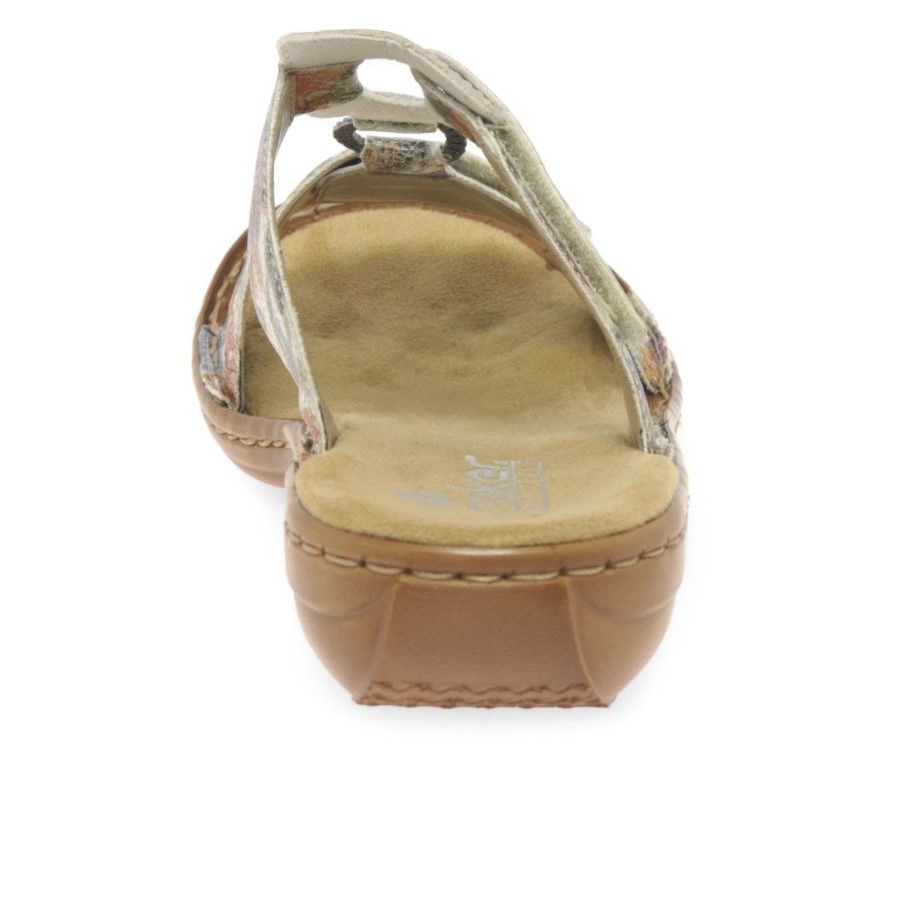 White Rieker Carnival Womens Sandals