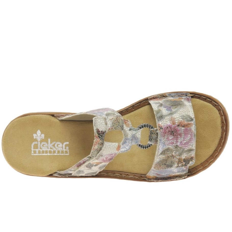 White Rieker Carnival Womens Sandals