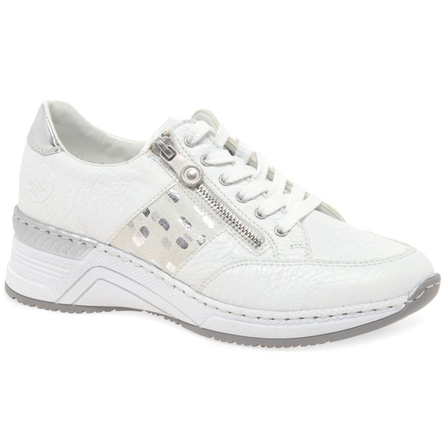 White Rieker Corbridge Womens Trainers
