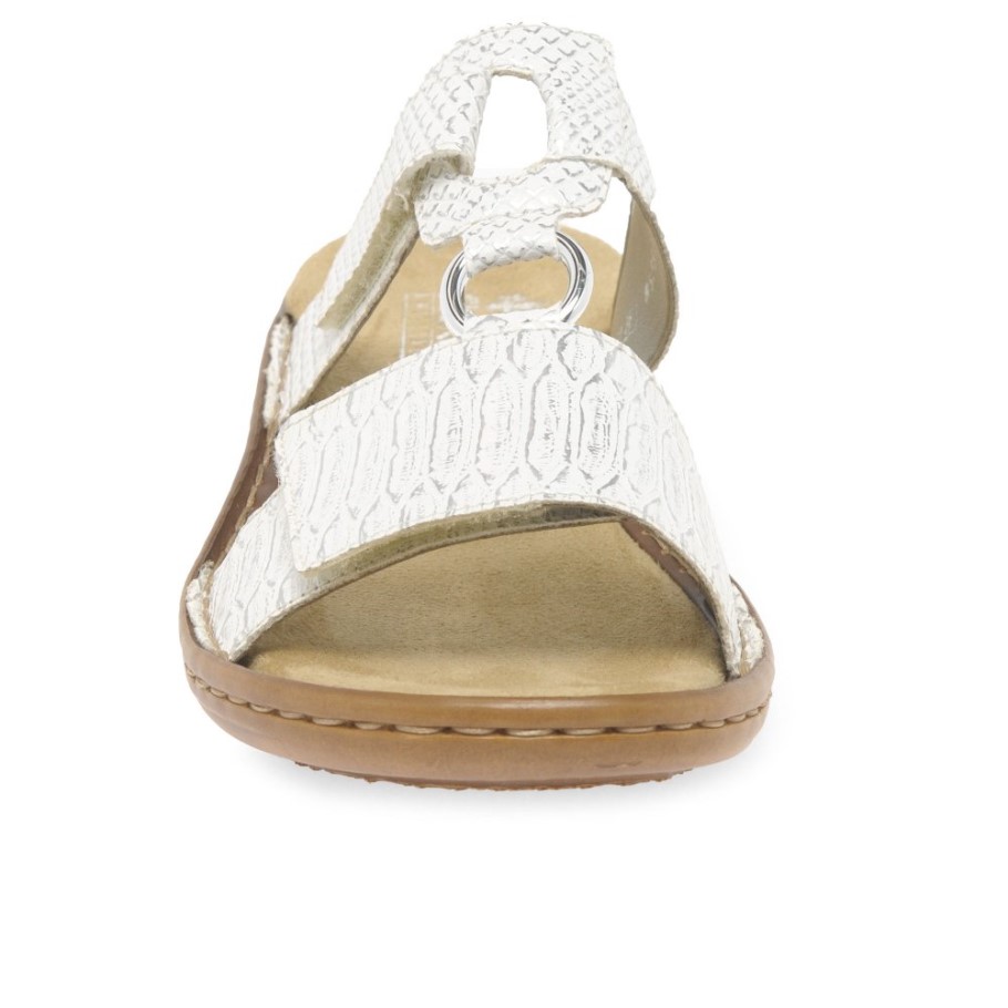 White Rieker Festival Womens Casual Mules