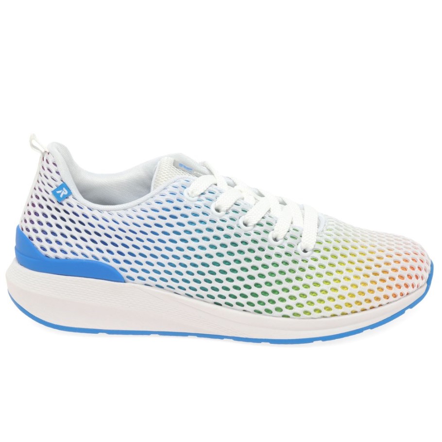 White Rieker Izzie Womens Trainers