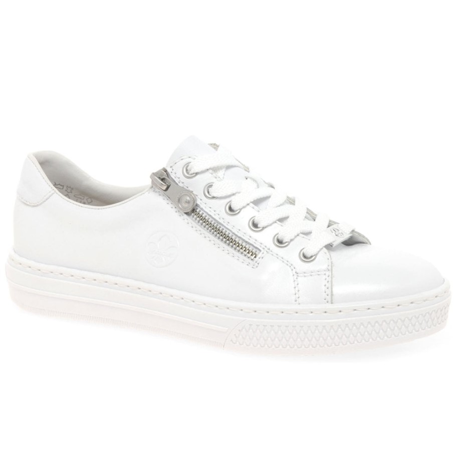 White Rieker Newark Womens Trainers