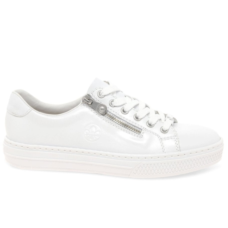 White Rieker Newark Womens Trainers