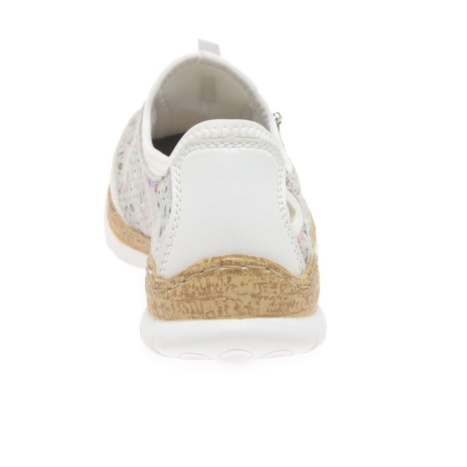 White Rieker Rita Womens Sports Shoes