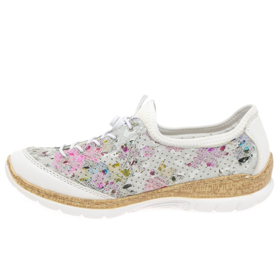 White Rieker Rita Womens Sports Shoes
