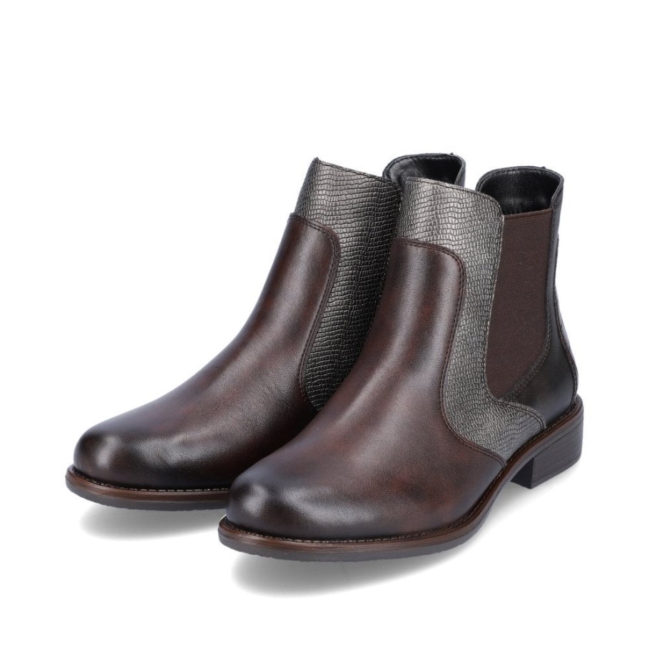 Rieker Remonte D0F70 Women Ankle Boots Brown