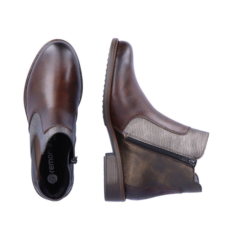 Rieker Remonte D0F70 Women Ankle Boots Brown