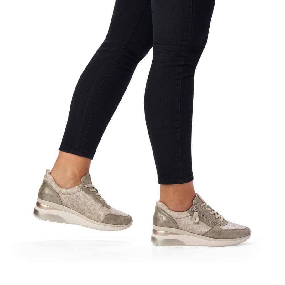 Rieker Remonte D2401 Women Shoes Metallic