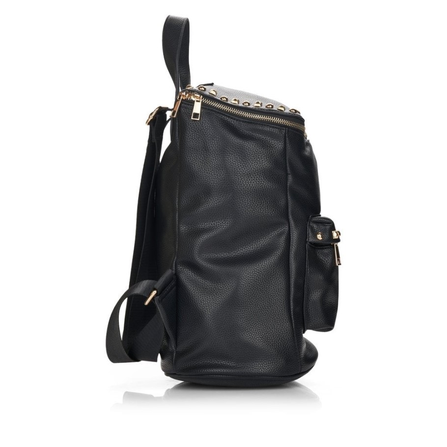 Rieker Remonte Q0521-00 Women Black Zipper Bag Black
