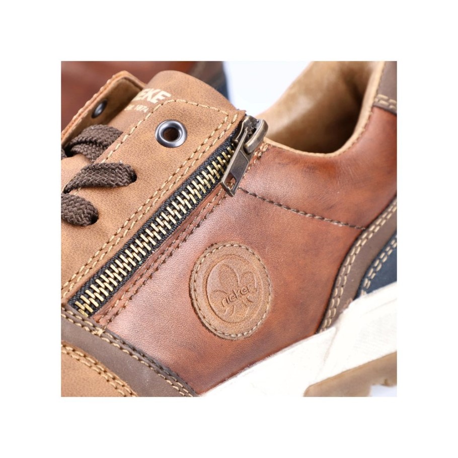 Rieker 15130 Men's Shoes Metallic