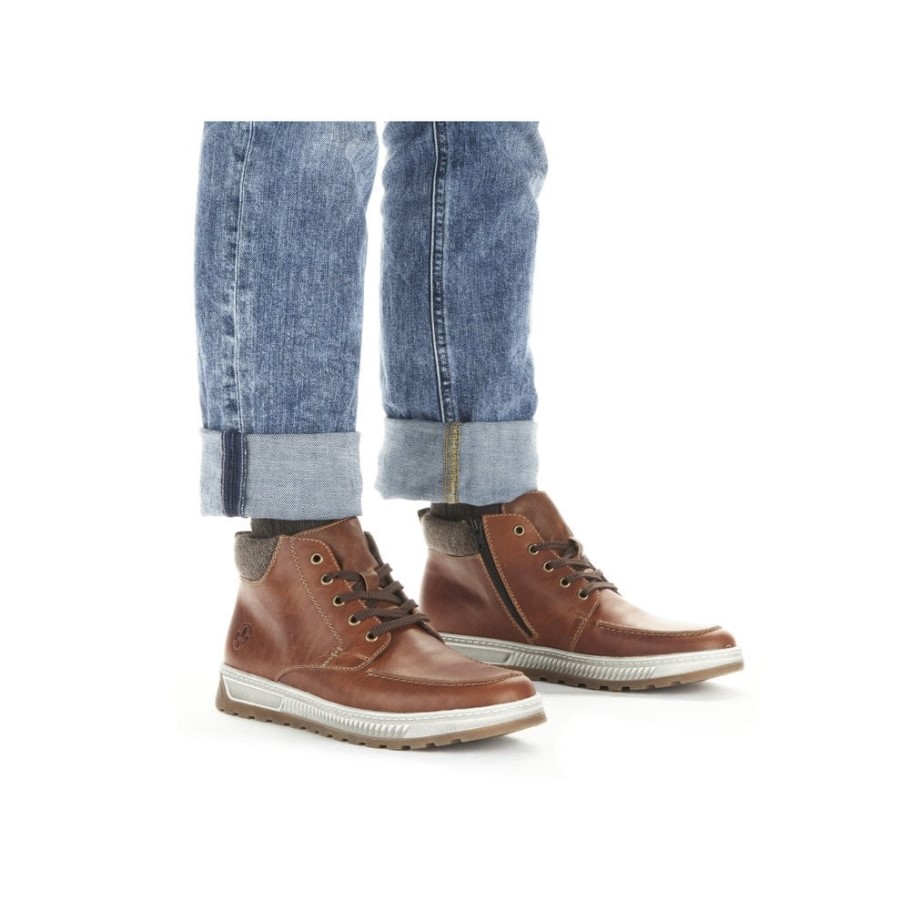 Rieker 37022 Men's Ankle Boots Brown