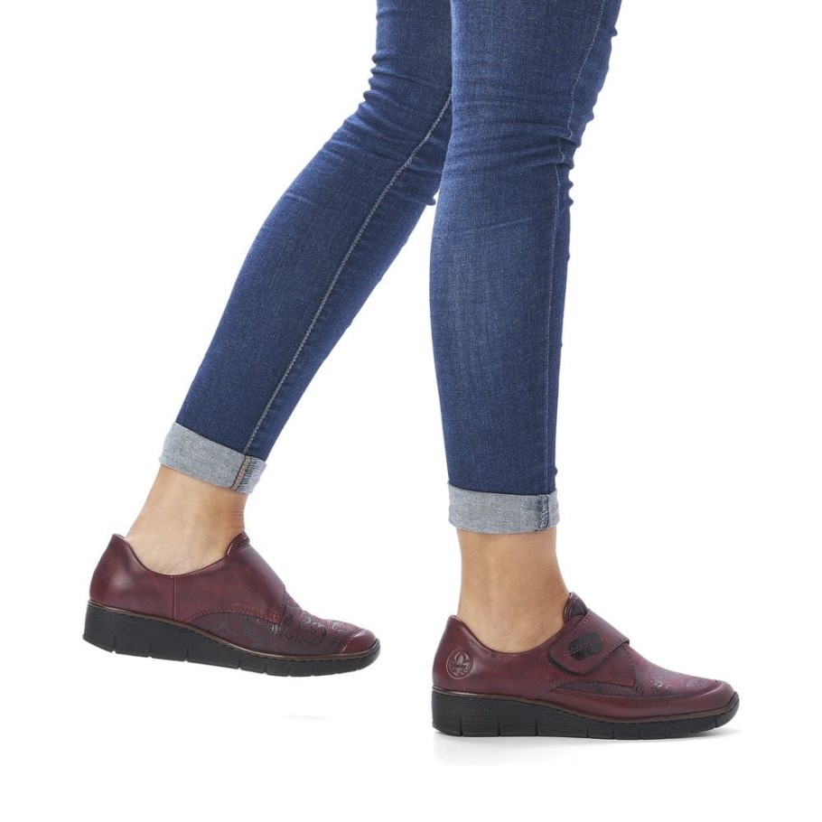 Rieker 537C0 Women Shoes Red