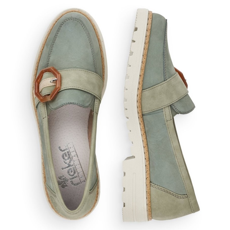 Rieker 54864 Women Shoes Green