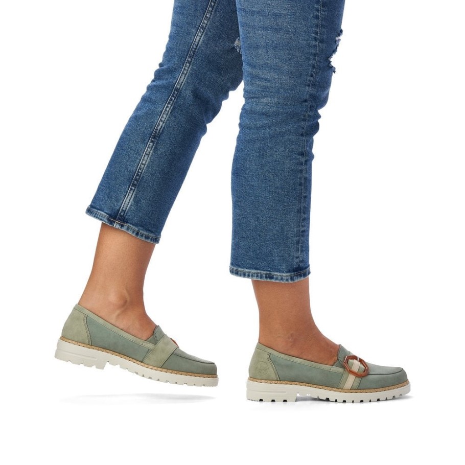 Rieker 54864 Women Shoes Green