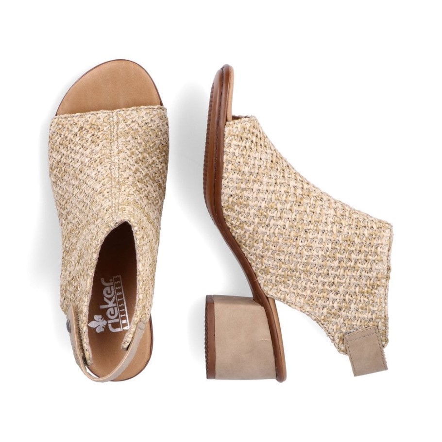 Rieker 64670 Women Sandals Beige