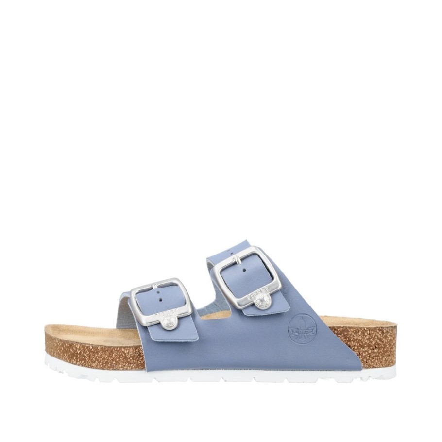 Rieker 69384 Women Sandals Blue