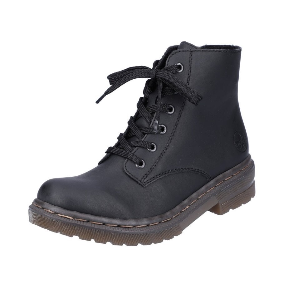 Rieker 78240 Women Boots Black