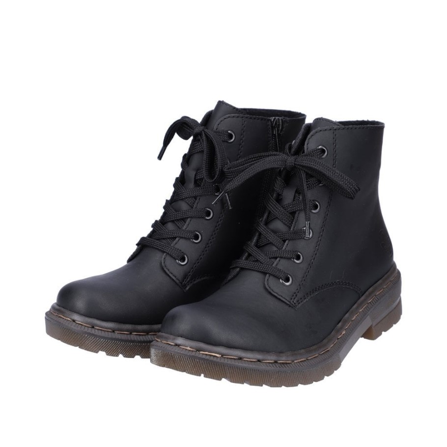 Rieker 78240 Women Boots Black