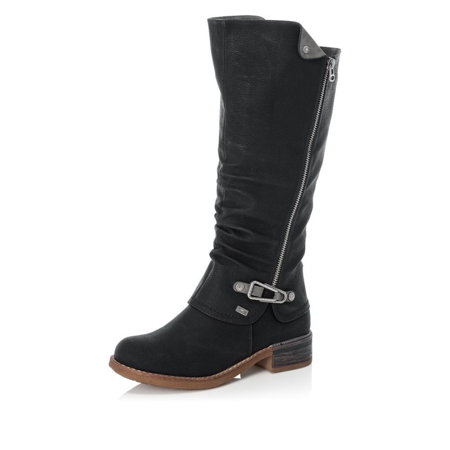 Rieker 94652 Women Boots Black