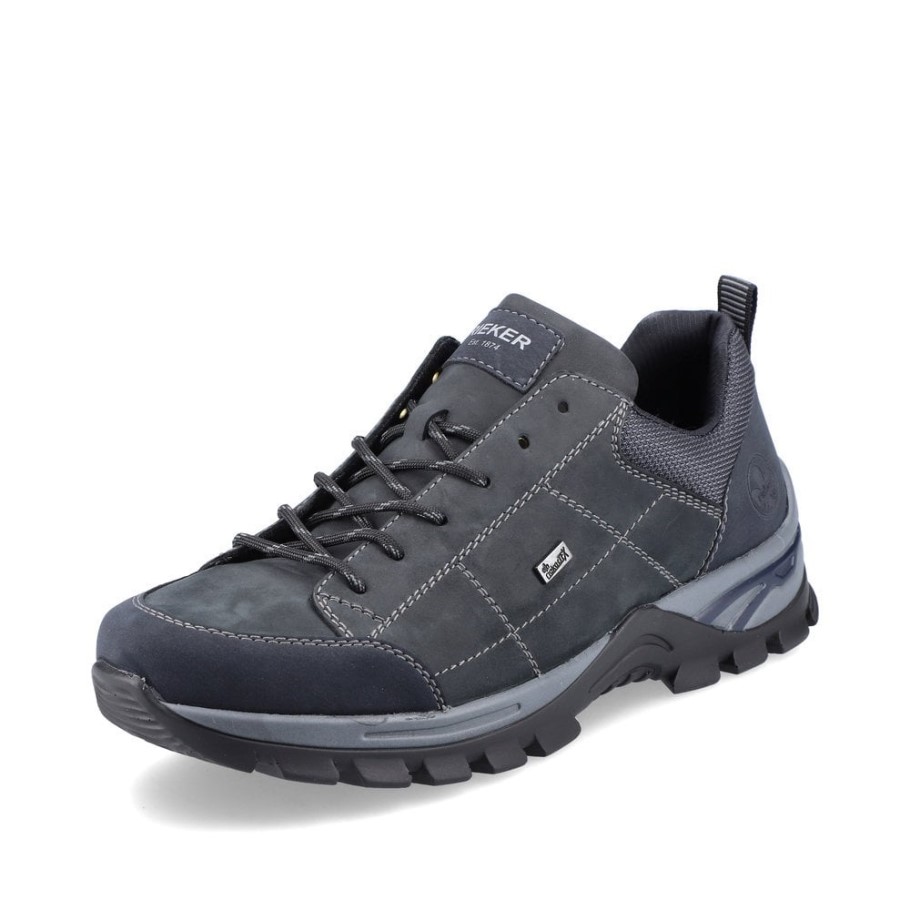Rieker B6803 Men's Shoes Blue
