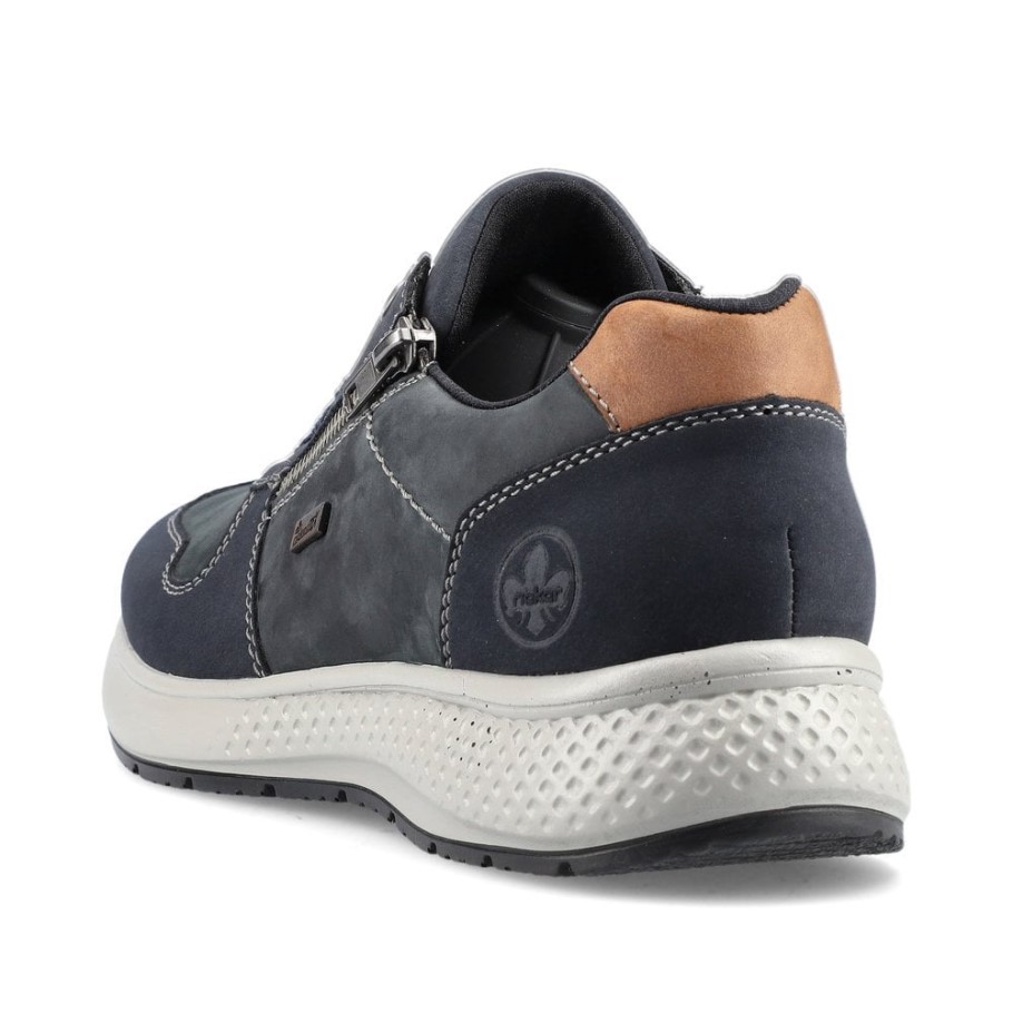Rieker B7613 Men's Shoes Blue