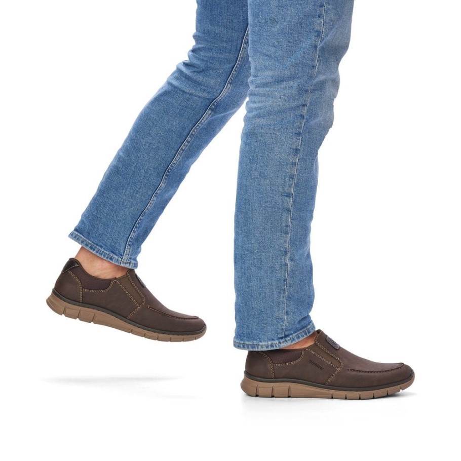 Rieker B7756 Men's Shoes Brown