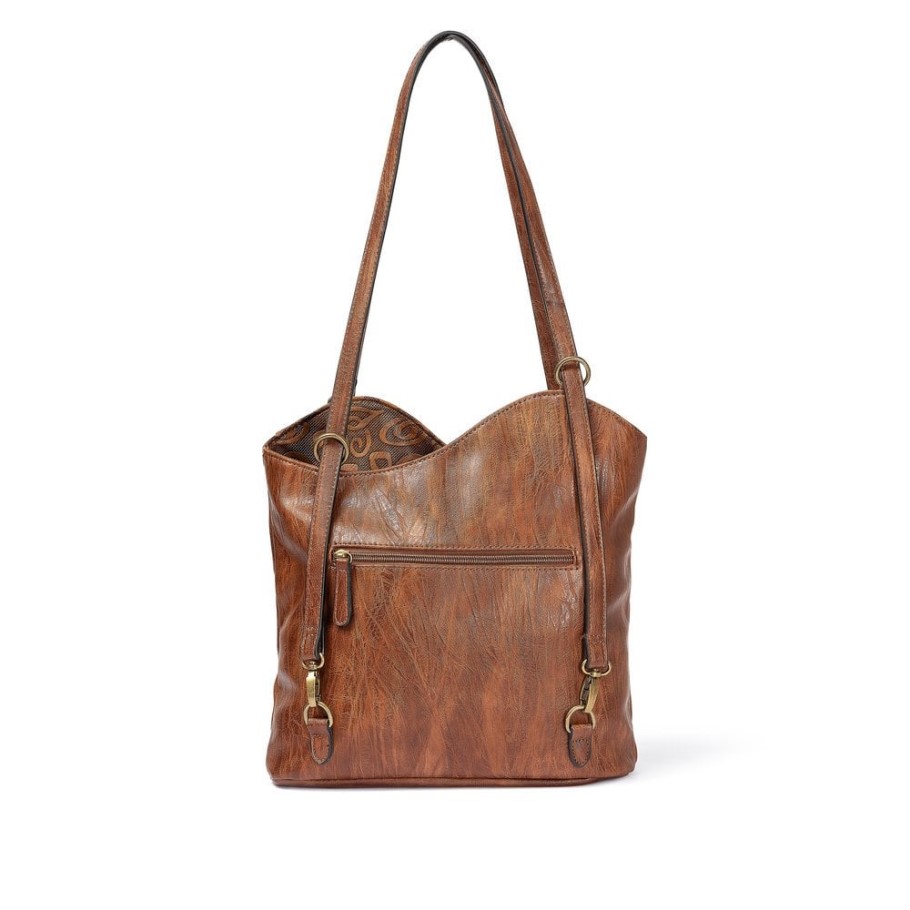 Rieker H1025-22 Women Brown Zipper Handbag Brown