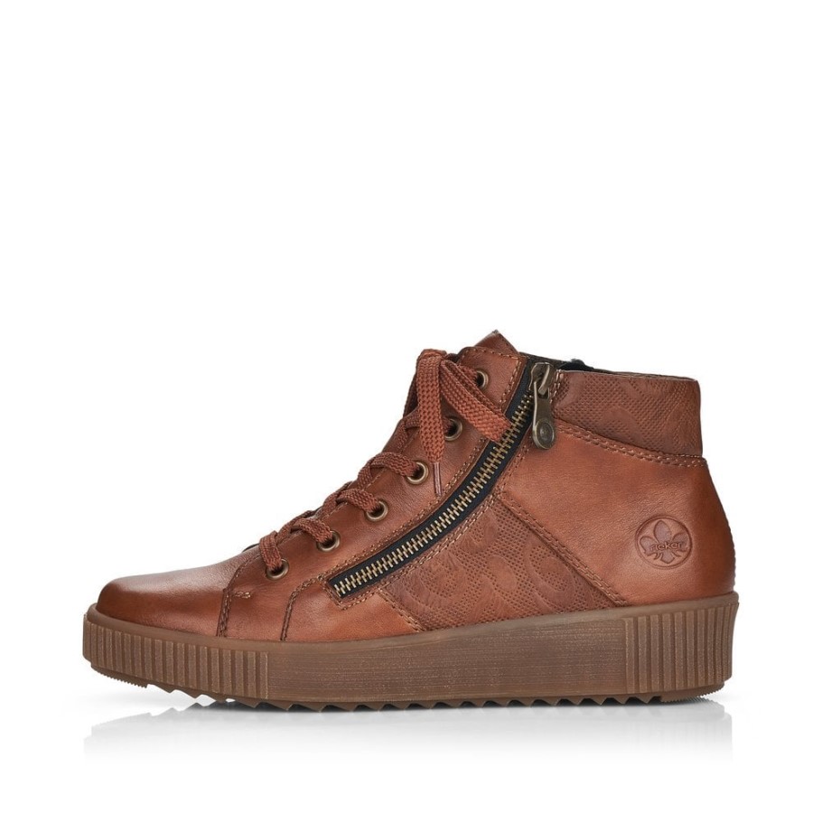Rieker M6434 Women Boots Brown