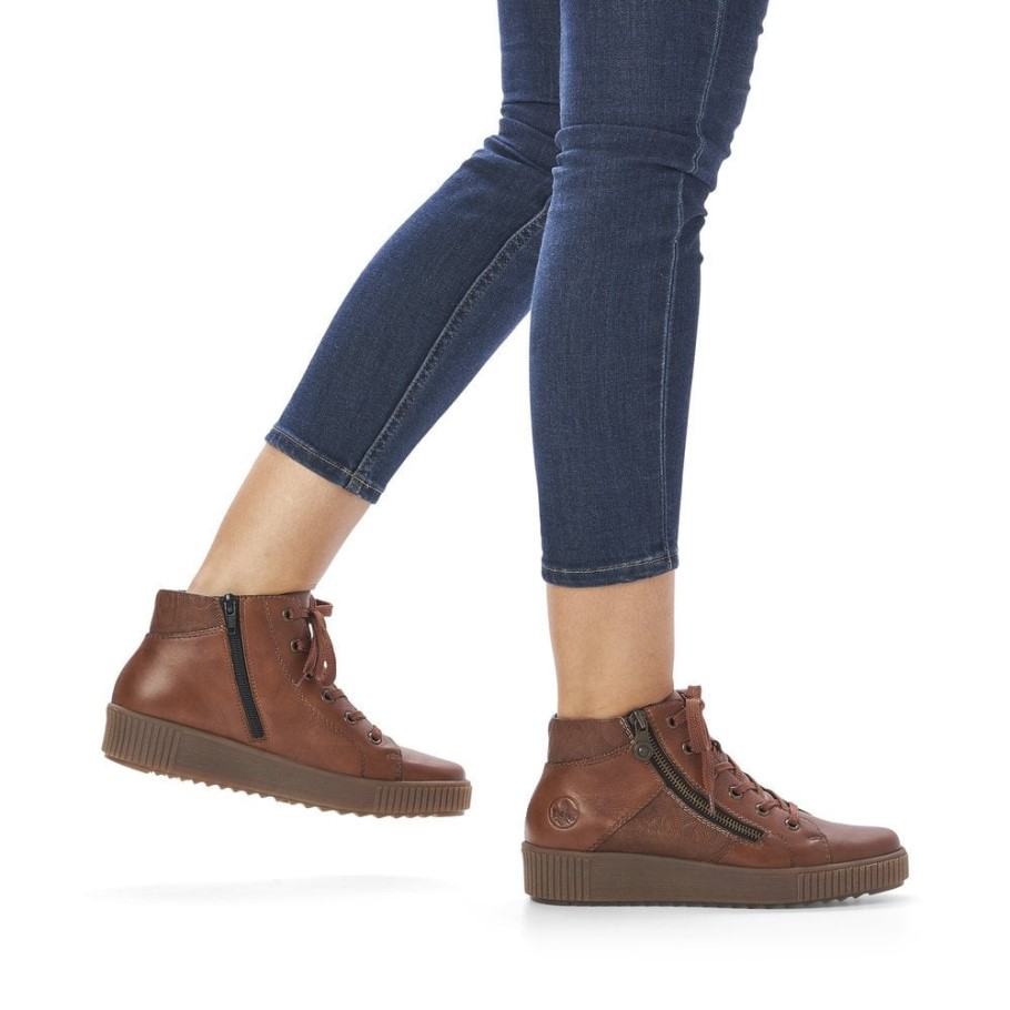 Rieker M6434 Women Boots Brown