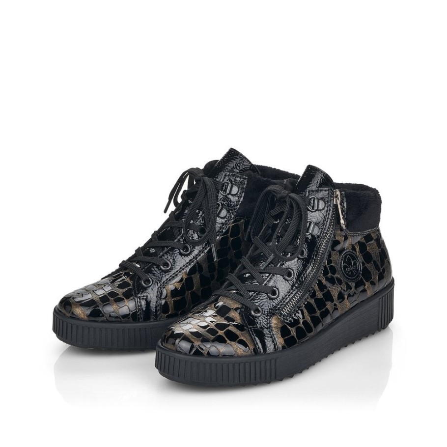 Rieker M6441 Women Boots Metallic