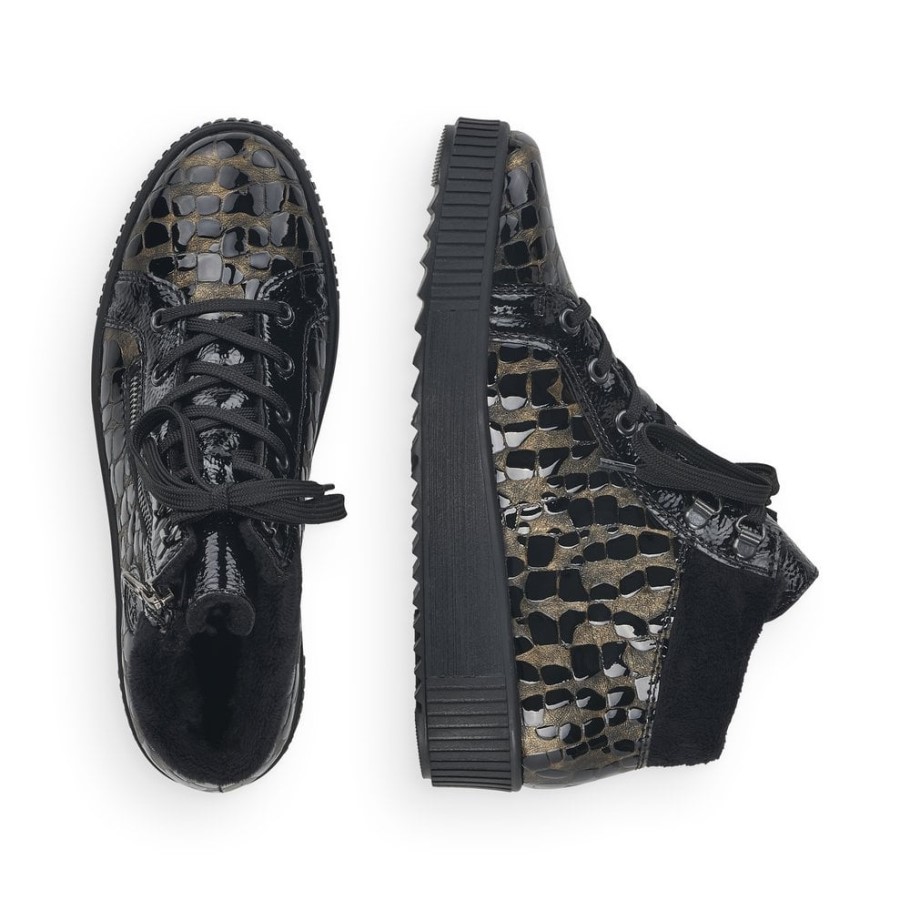 Rieker M6441 Women Boots Metallic