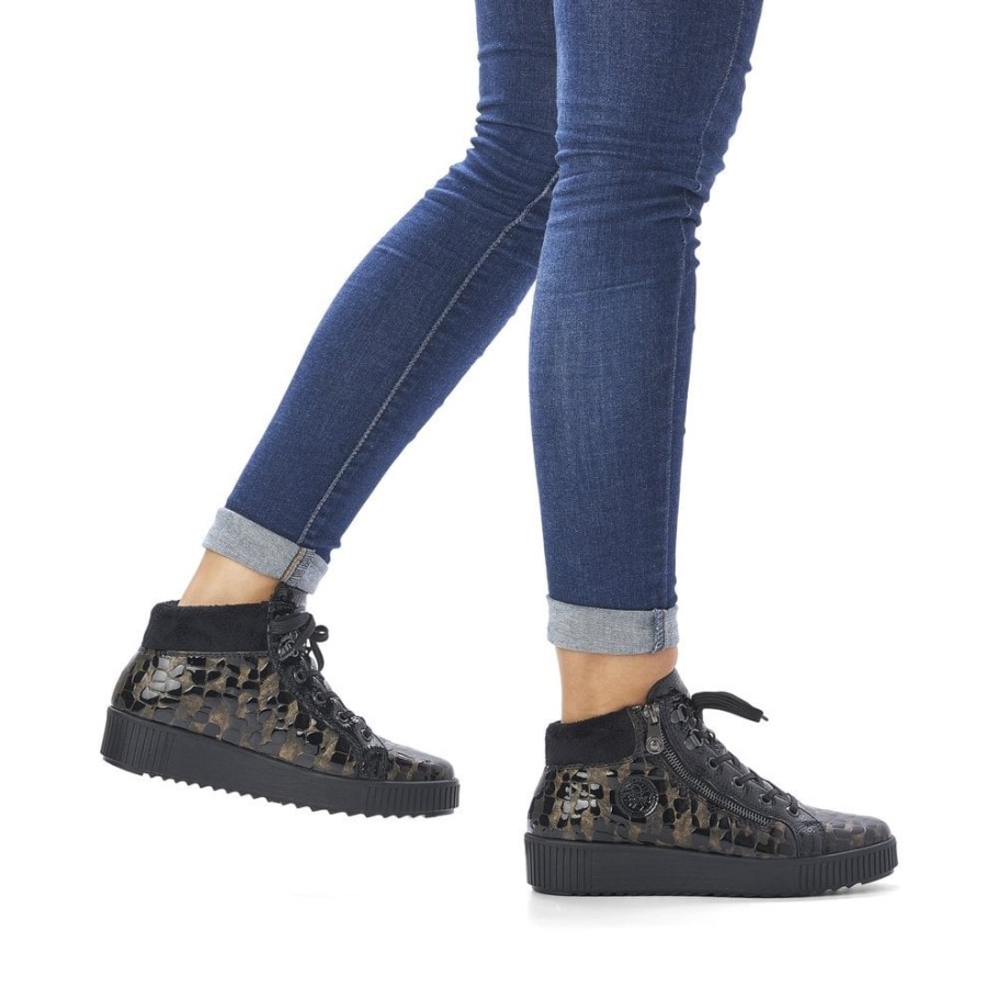 Rieker M6441 Women Boots Metallic
