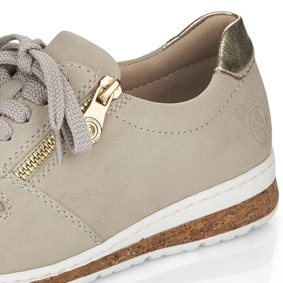 Rieker N5121 Women Shoes Beige
