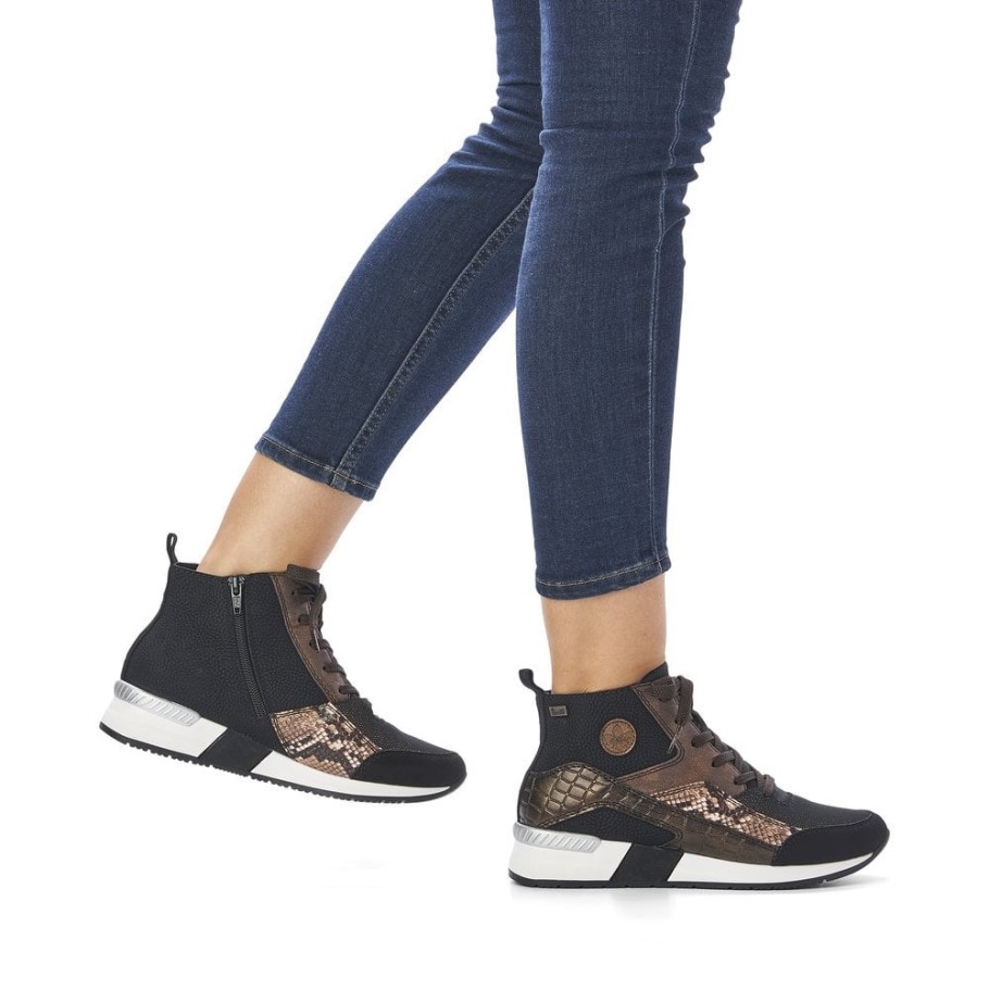 Rieker N7610 Women Boots Black