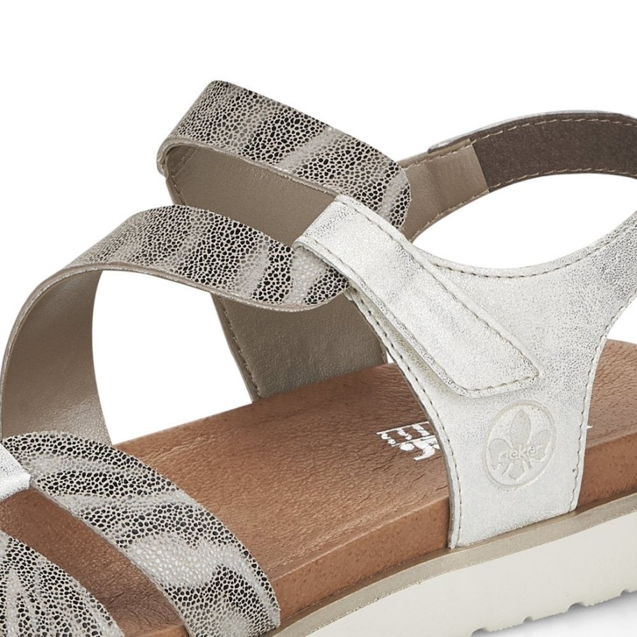Rieker V5069 Women Sandals Metallic