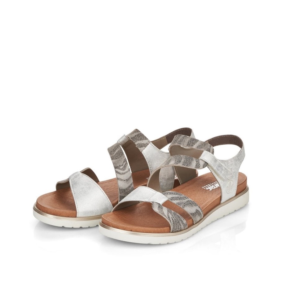 Rieker V5069 Women Sandals Metallic