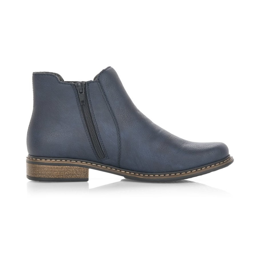 Rieker Z4994 Women Navy Ankle Boots