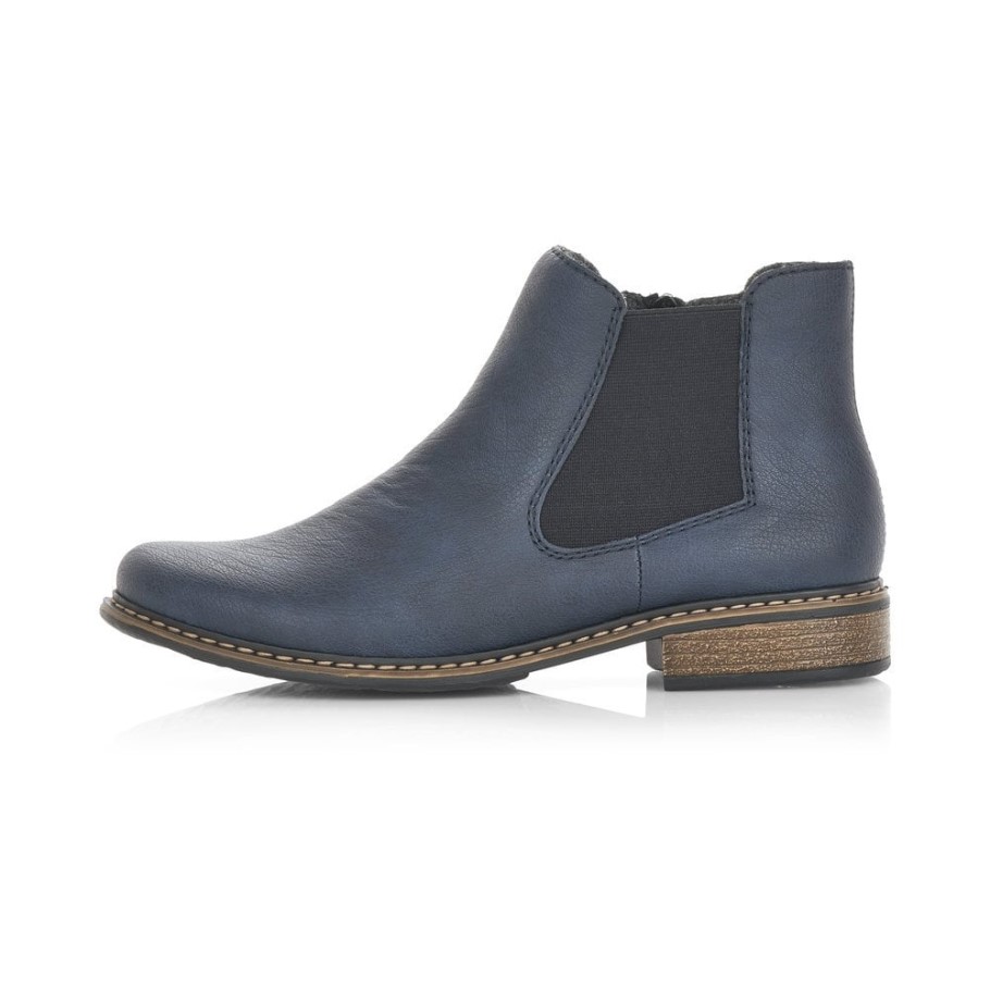 Rieker Z4994 Women Navy Ankle Boots