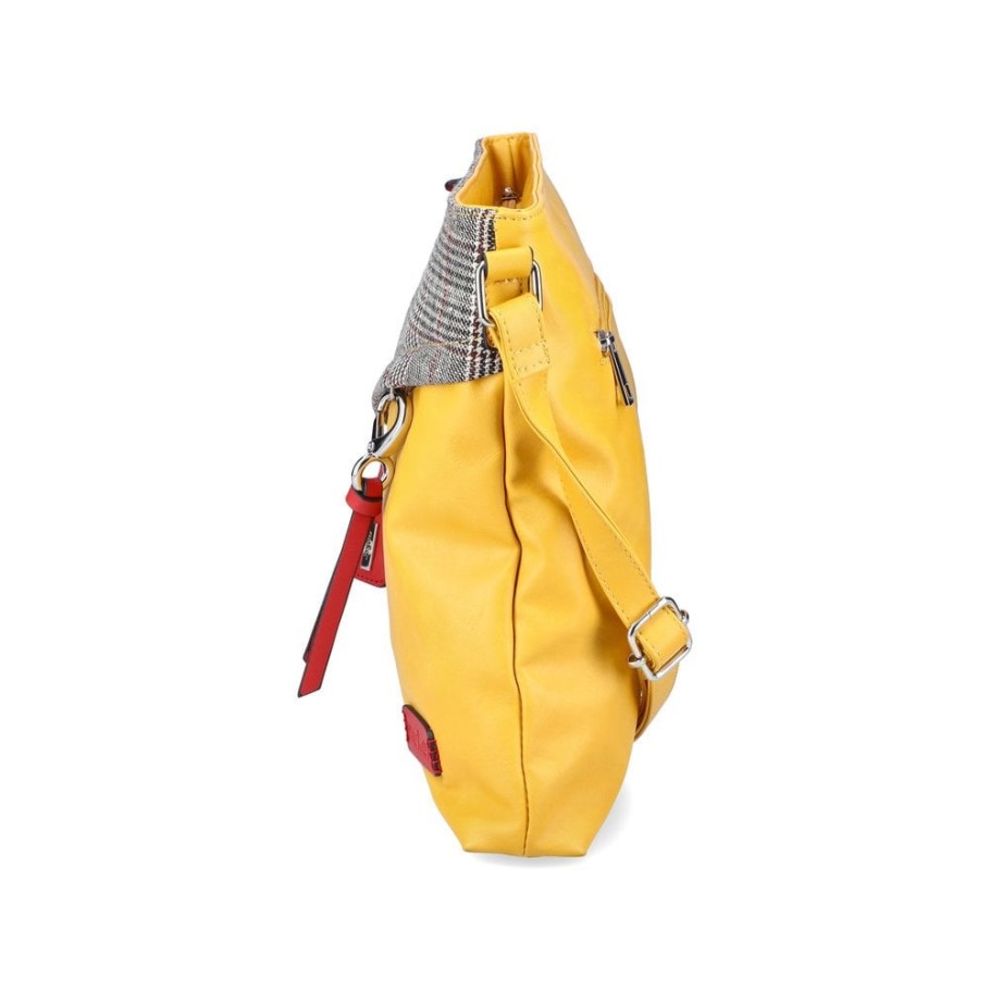 Yellow Rieker H1040-68 Women Yellow Zipper Bag